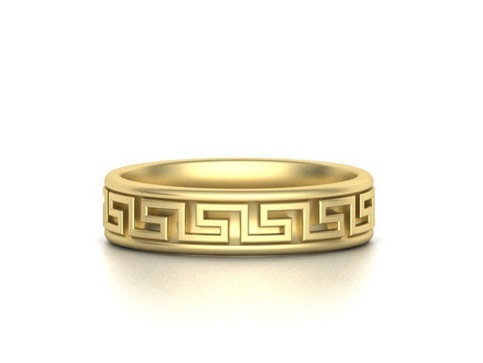 Mens Meander Ring