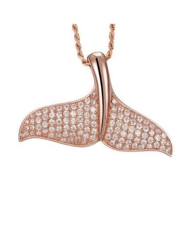 Diamond Whale Tail Necklace