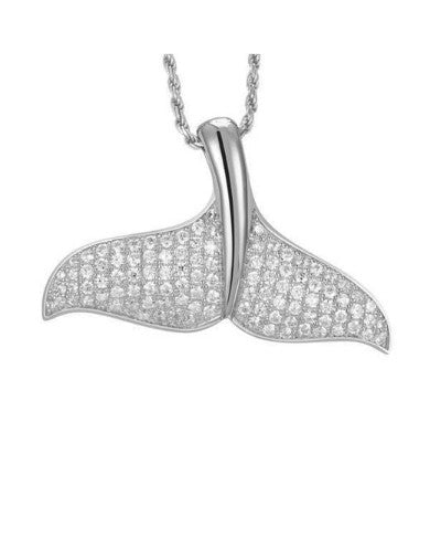 Diamond Whale Tail Necklace