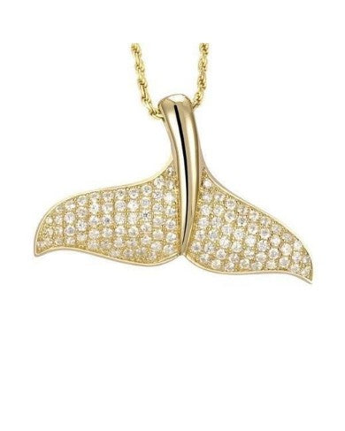 Diamond Whale Tail Necklace