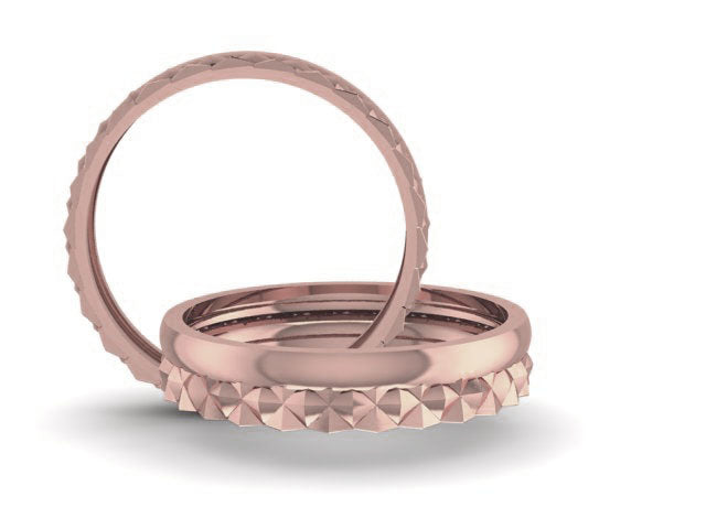 14k Womens Diamond Cut Ring