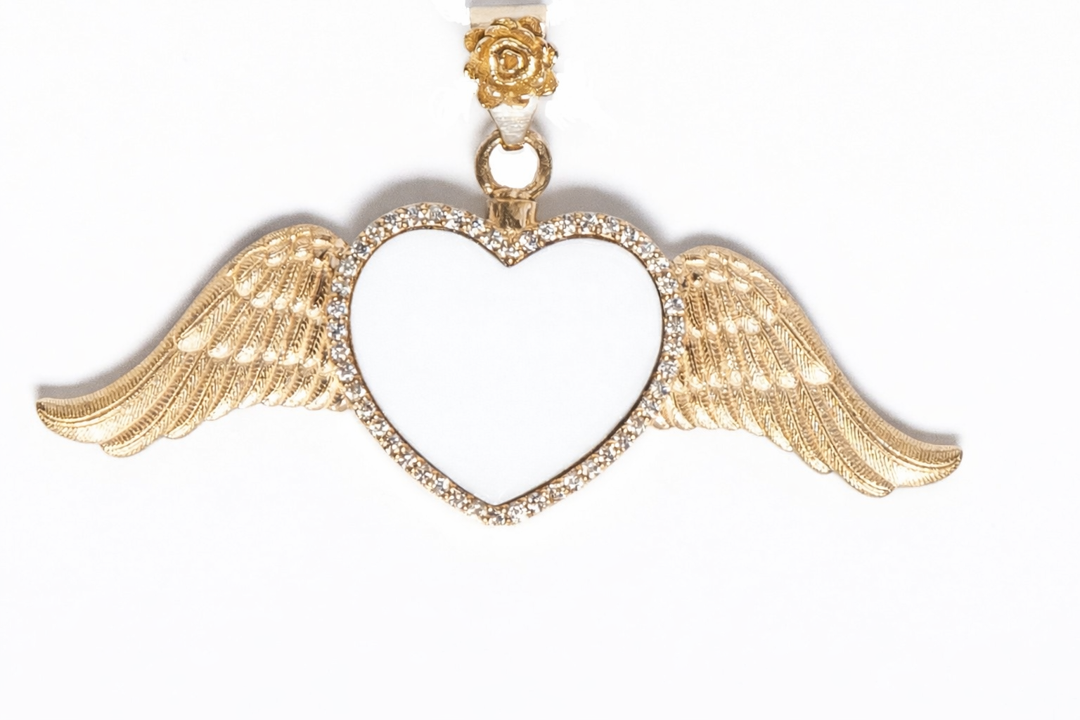 14k Diamond Urn Picture Pendant