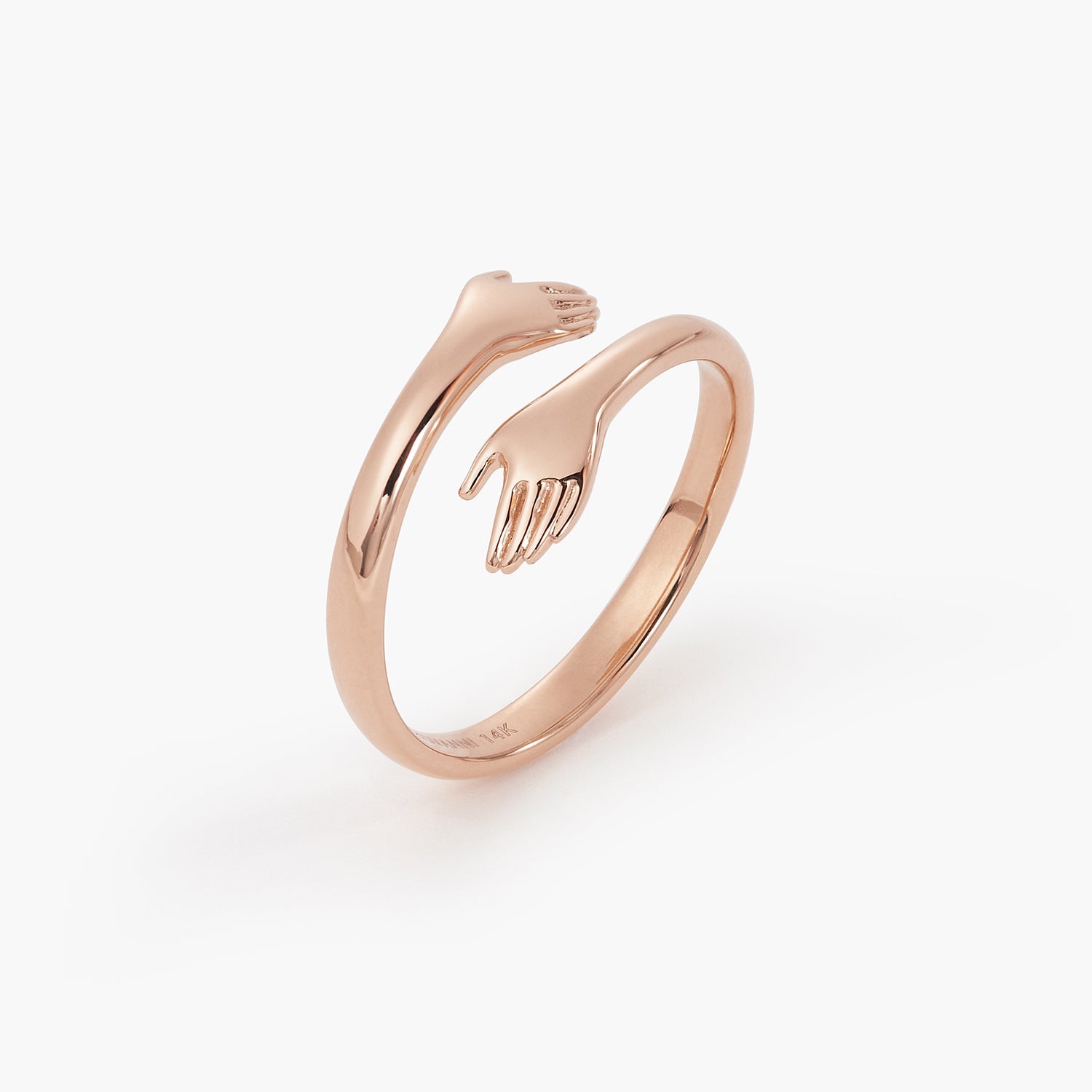 Women's 14k Hugging Hands Ring