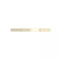 Octagon pavé diamond bangle bracelet with three rows of lab-grown diamonds