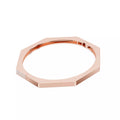 Octagon pavé diamond bangle bracelet, alternate view