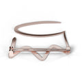 Rose gold crown brooch pin back