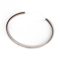 Engravable cuff bracelet in Rose gold, top view