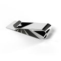White gold money clip, angled view