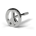 Peace sign stud from the set in 14K white gold