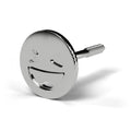 Smiley face stud from the set in 14K white gold