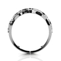 Gold nugget ring in white gold, end view