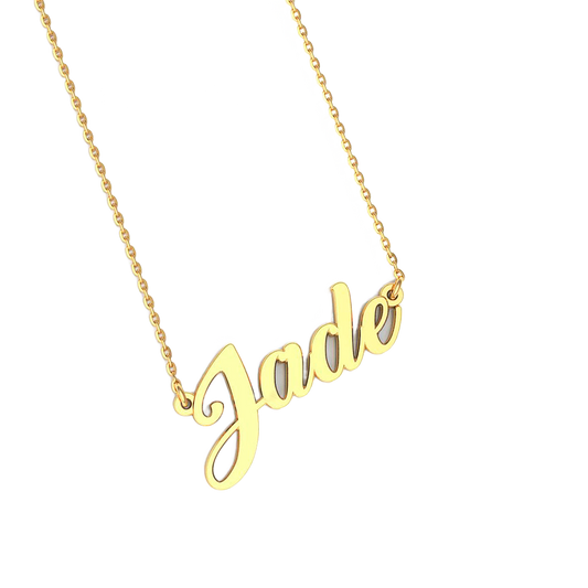 14k gold custom name necklace