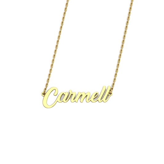 14k gold custom name necklace
