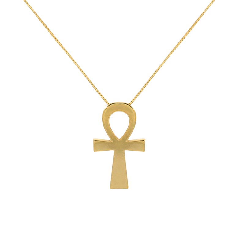 14k Gold Ankh Pendant