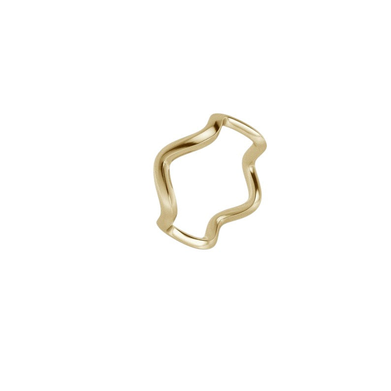 14k Gold Womens Wavy Ring