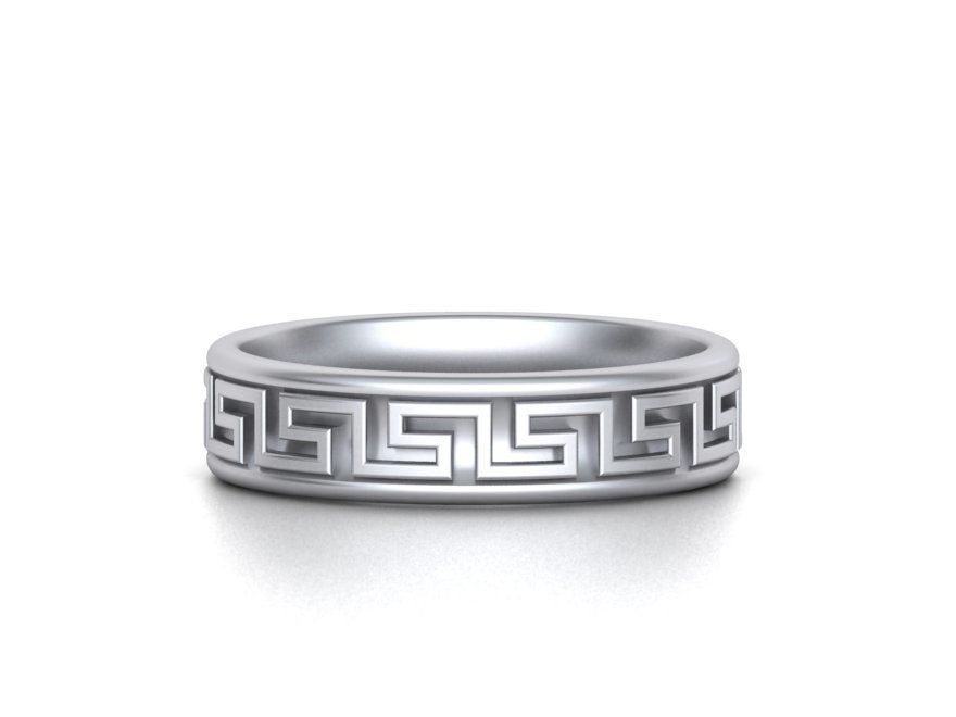 Mens Meander Ring