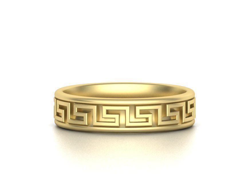 Mens Meander Ring