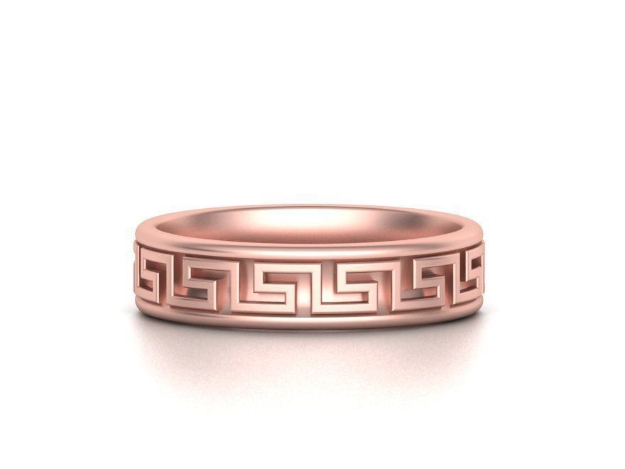 Mens Meander Ring