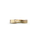 Men's Mobius wedding ring in 18k yellow gold