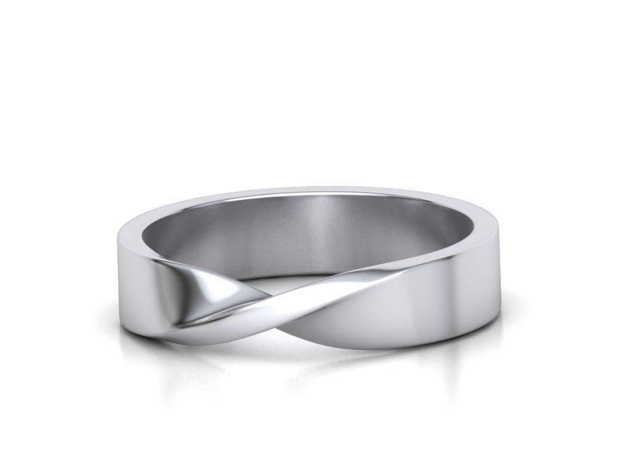 Men's Mobius 18k Wedding Ring