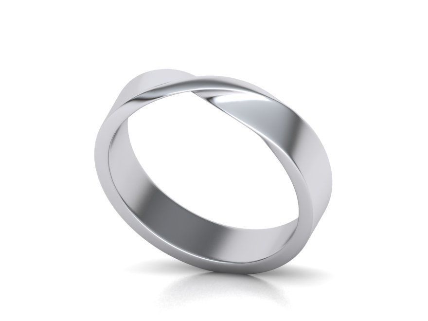 Men's Mobius 18k Wedding Ring