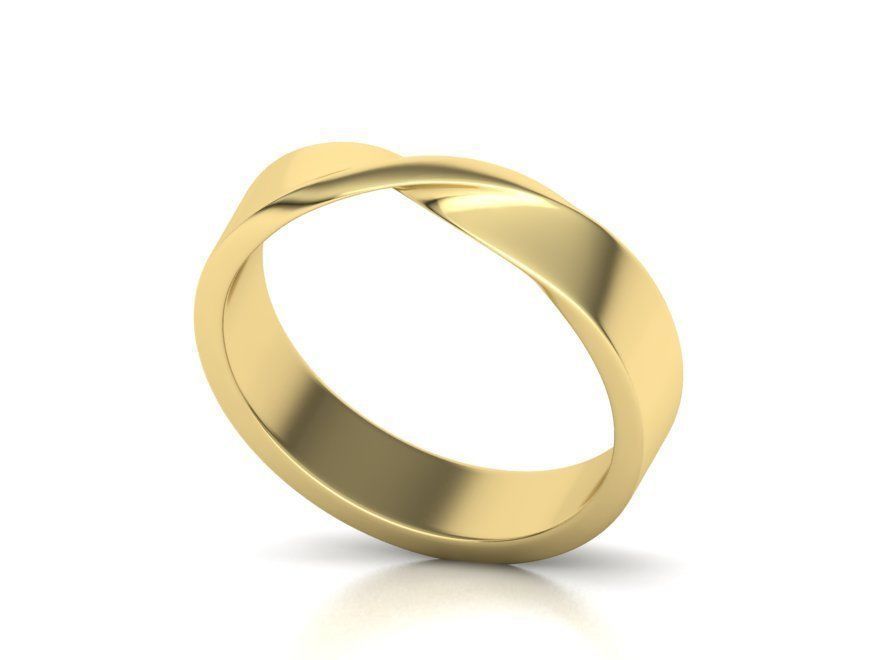 Men's Mobius 18k Wedding Ring