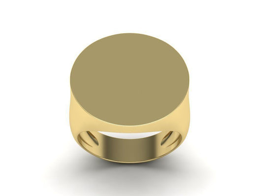 Mens Gold Signet Ring