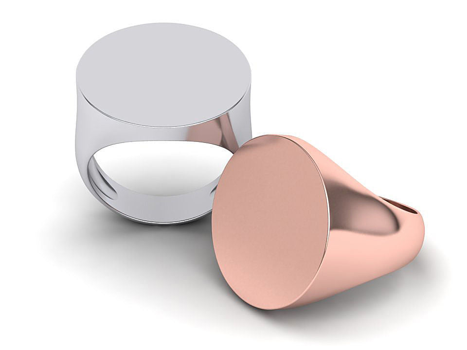 Mens Gold Signet Ring