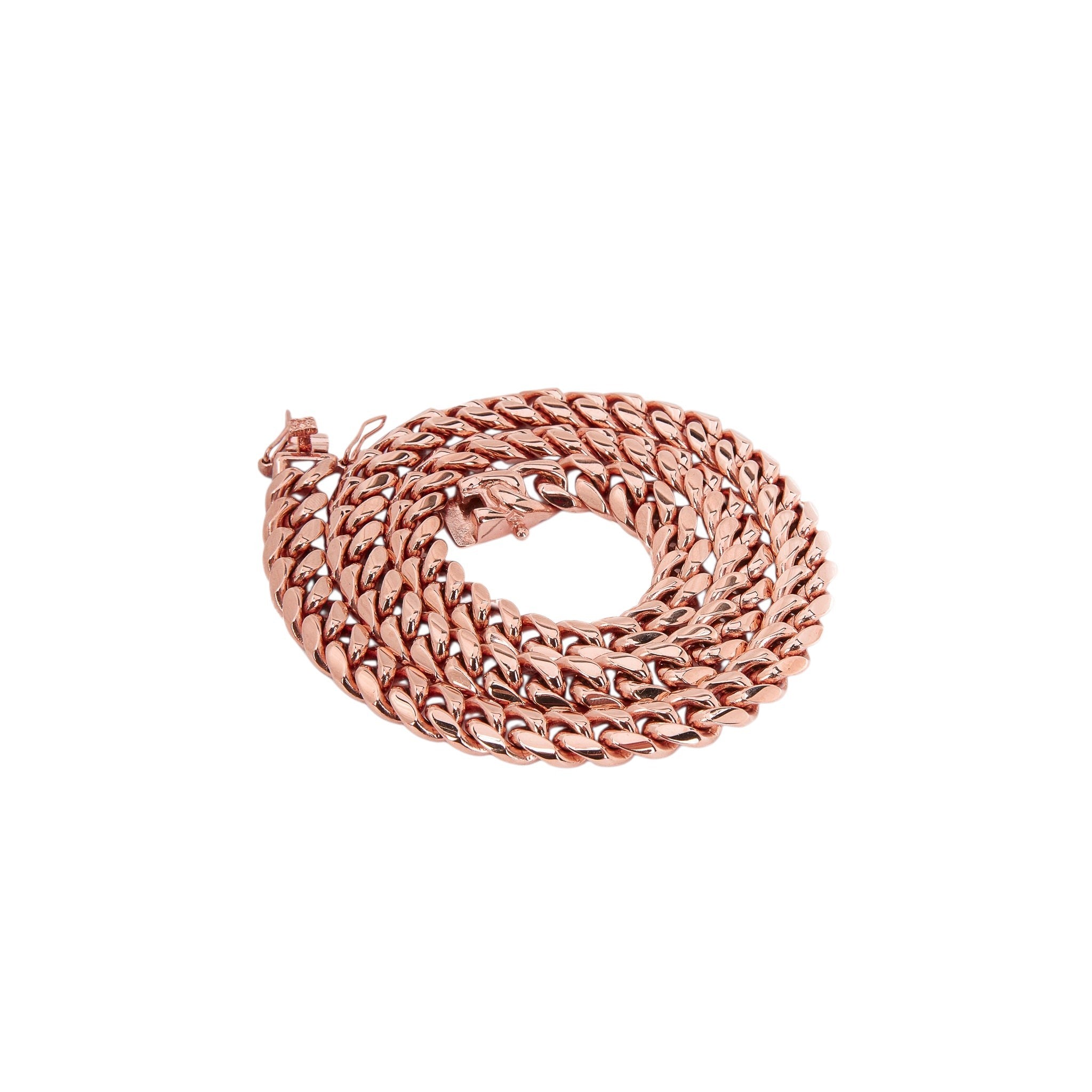 Custom 14k 10mm Cuban Curb Link Chain