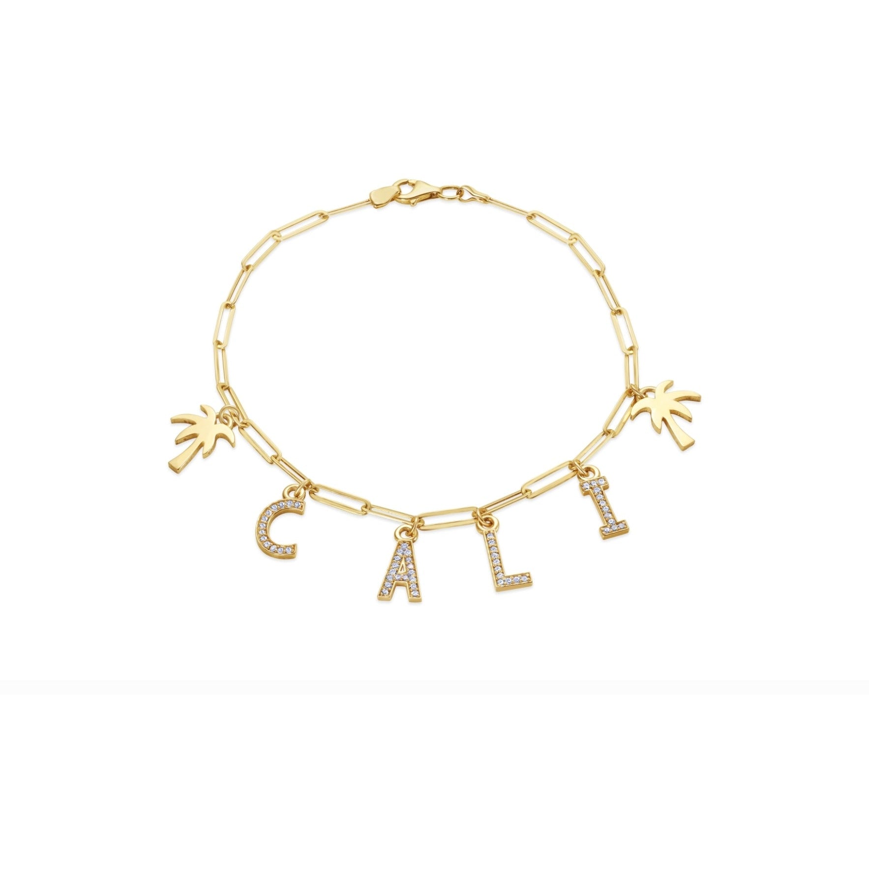 14k Cali Charm Bracelet