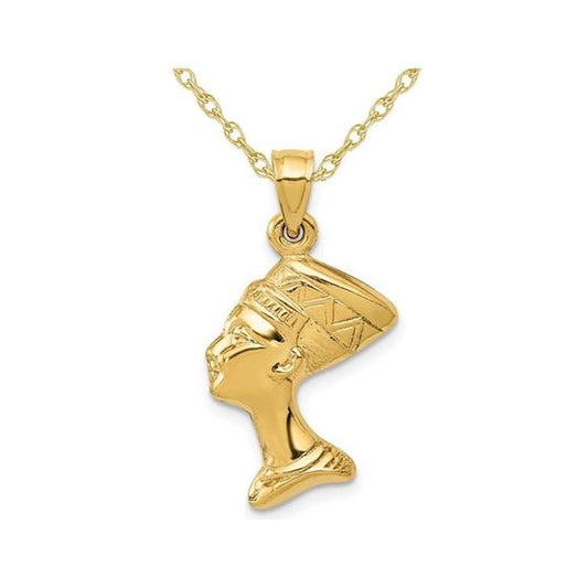 14k Gold Nefertiti Pendant