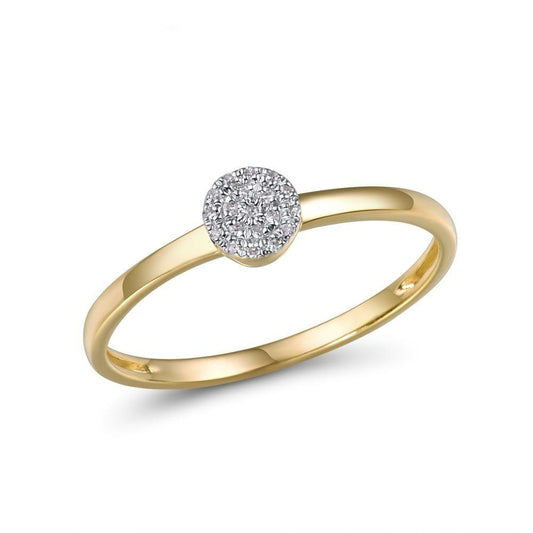 Round Diamond Dainty Ring