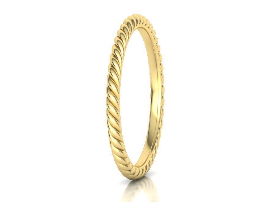 18k Women's Rope Ring